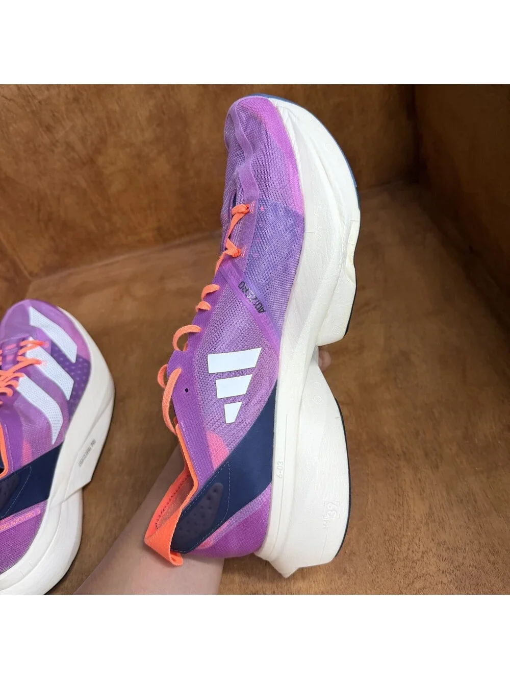 Adidas Adizero Adios Pro 3 Pulse Lilac Purple Shoes Mens Size 13 Sneakers GY8411